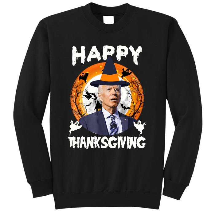 Funny Joe Biden Happy Thanksgiving Confused Happy Halloween Tall Sweatshirt