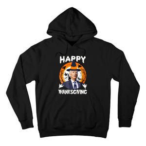 Funny Joe Biden Happy Thanksgiving Confused Happy Halloween Tall Hoodie