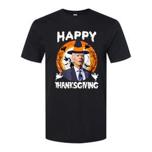 Funny Joe Biden Happy Thanksgiving Confused Happy Halloween Softstyle CVC T-Shirt