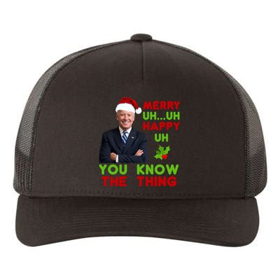 Funny Joe Biden Christmas Yupoong Adult 5-Panel Trucker Hat