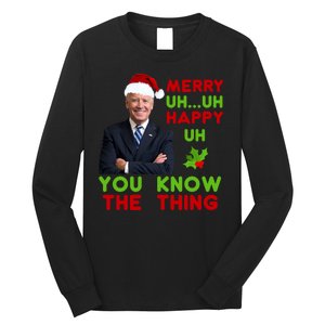 Funny Joe Biden Christmas Long Sleeve Shirt