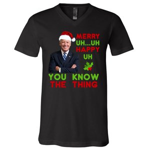 Funny Joe Biden Christmas V-Neck T-Shirt