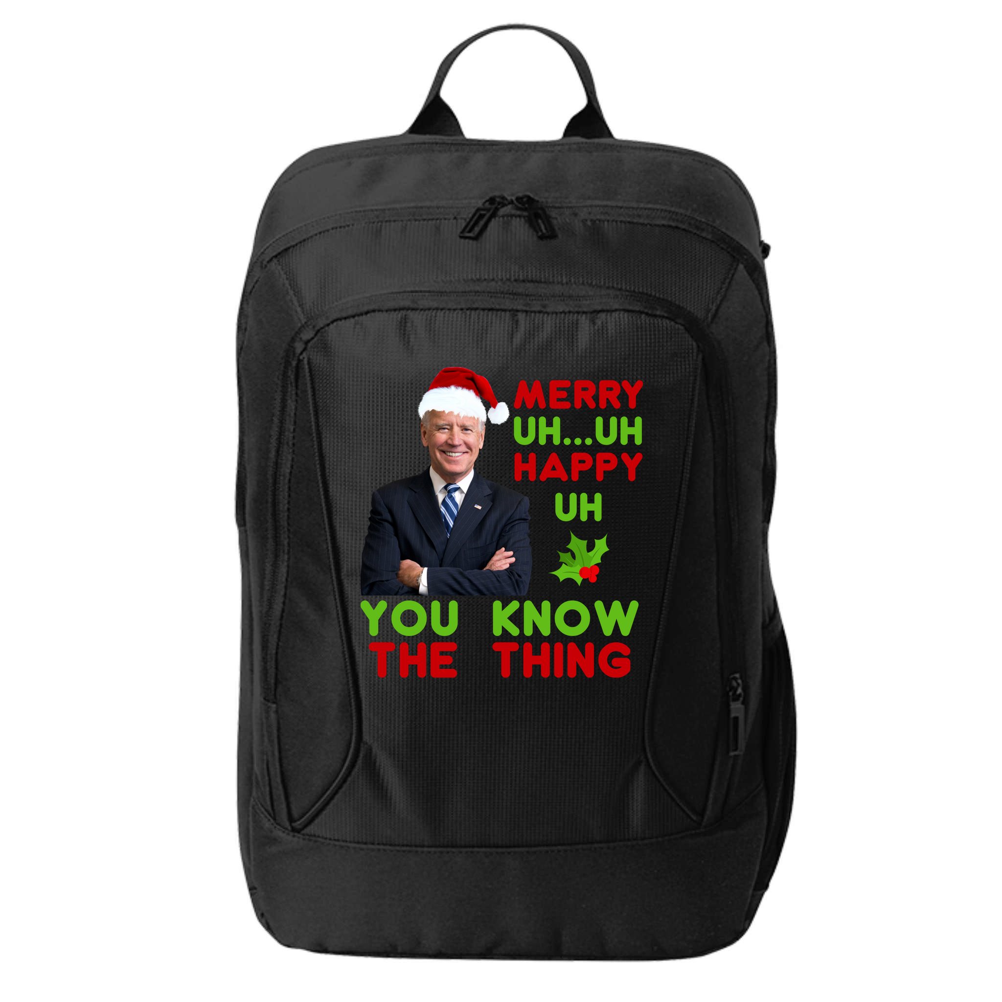 Funny Joe Biden Christmas City Backpack