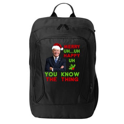 Funny Joe Biden Christmas City Backpack