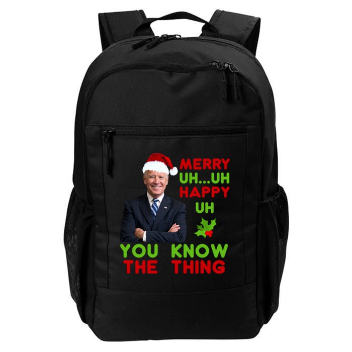 Funny Joe Biden Christmas Daily Commute Backpack