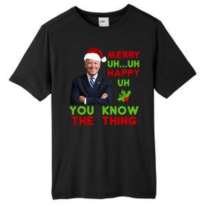 Funny Joe Biden Christmas Tall Fusion ChromaSoft Performance T-Shirt