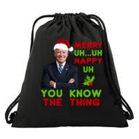 Funny Joe Biden Christmas Drawstring Bag