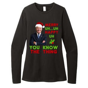 Funny Joe Biden Christmas Womens CVC Long Sleeve Shirt