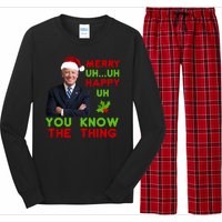 Funny Joe Biden Christmas Long Sleeve Pajama Set