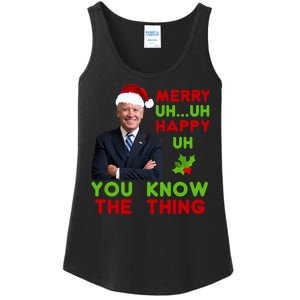 Funny Joe Biden Christmas Ladies Essential Tank