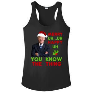 Funny Joe Biden Christmas Ladies PosiCharge Competitor Racerback Tank