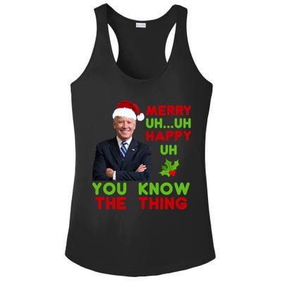 Funny Joe Biden Christmas Ladies PosiCharge Competitor Racerback Tank