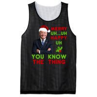 Funny Joe Biden Christmas Mesh Reversible Basketball Jersey Tank