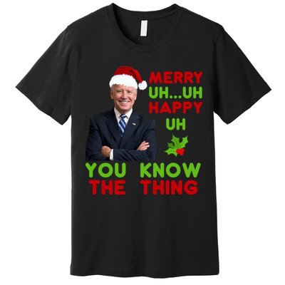 Funny Joe Biden Christmas Premium T-Shirt