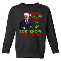 Funny Joe Biden Christmas Toddler Sweatshirt