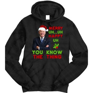 Funny Joe Biden Christmas Tie Dye Hoodie