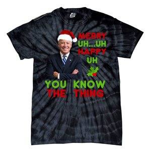 Funny Joe Biden Christmas Tie-Dye T-Shirt