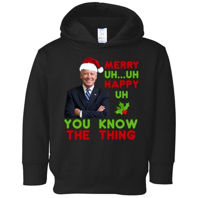 Funny Joe Biden Christmas Toddler Hoodie