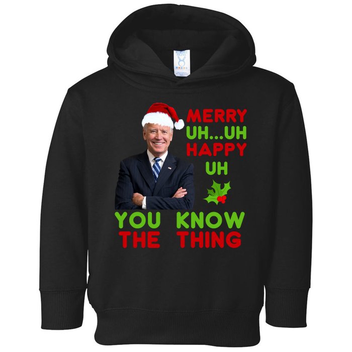 Funny Joe Biden Christmas Toddler Hoodie