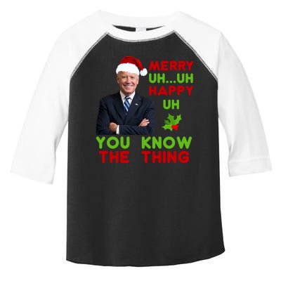 Funny Joe Biden Christmas Toddler Fine Jersey T-Shirt