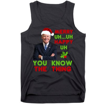 Funny Joe Biden Christmas Tank Top