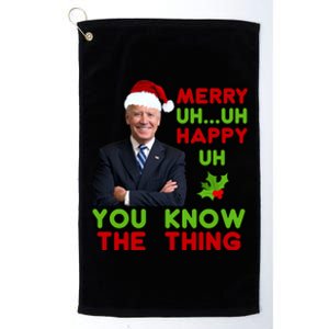 Funny Joe Biden Christmas Platinum Collection Golf Towel