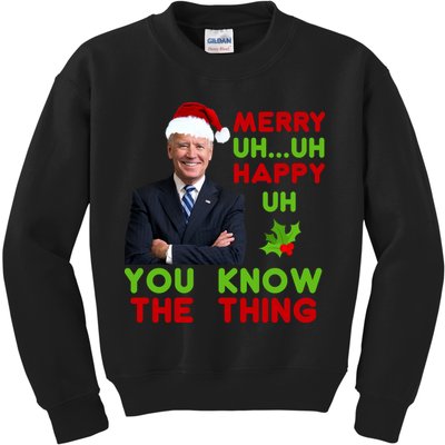 Funny Joe Biden Christmas Kids Sweatshirt