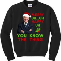 Funny Joe Biden Christmas Kids Sweatshirt