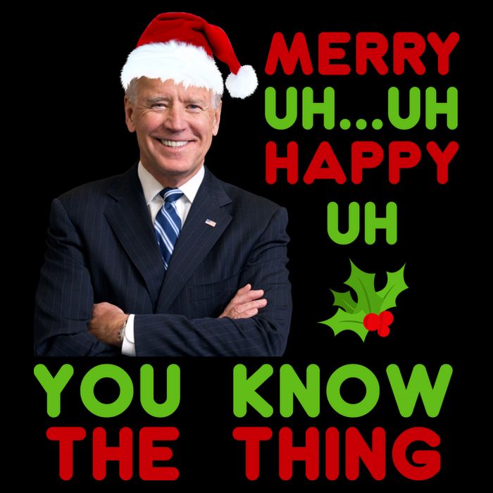 Funny Joe Biden Christmas Wool Snapback Cap