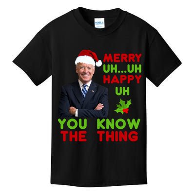 Funny Joe Biden Christmas Kids T-Shirt