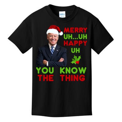 Funny Joe Biden Christmas Kids T-Shirt