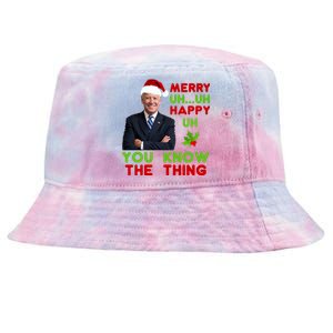 Funny Joe Biden Christmas Tie-Dyed Bucket Hat