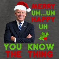 Funny Joe Biden Christmas Vector Backpack