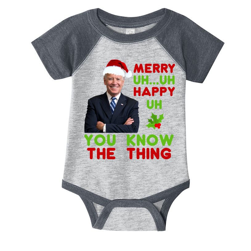 Funny Joe Biden Christmas Infant Baby Jersey Bodysuit