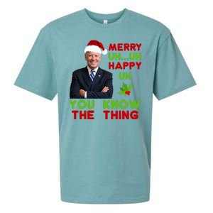 Funny Joe Biden Christmas Sueded Cloud Jersey T-Shirt