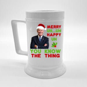 Funny Joe Biden Christmas Beer Stein