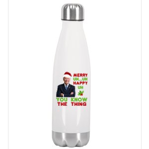 Funny Joe Biden Christmas Stainless Steel Insulated Water Bottle