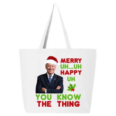 Funny Joe Biden Christmas 25L Jumbo Tote