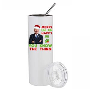 Funny Joe Biden Christmas Stainless Steel Tumbler