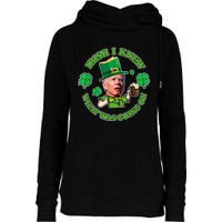 Funny Joe Biden Confused Saint Patricks Day Irish I Knew Womens Funnel Neck Pullover Hood