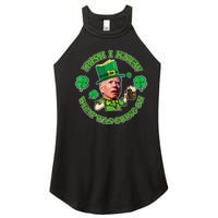 Funny Joe Biden Confused Saint Patricks Day Irish I Knew Women's Perfect Tri Rocker Tank