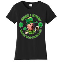 Funny Joe Biden Confused Saint Patricks Day Irish I Knew Women's T-Shirt