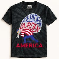 Funny Joe Biden Burden Vote Trump 2024 Pro Election Choice Kids Tie-Dye T-Shirt