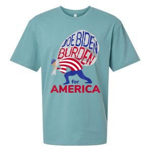 Funny Joe Biden Burden Vote Trump 2024 Pro Election Choice Sueded Cloud Jersey T-Shirt