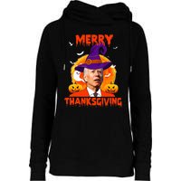 Funny Joe Biden Merry Thanksgiving Confused Happy Halloween Womens Funnel Neck Pullover Hood