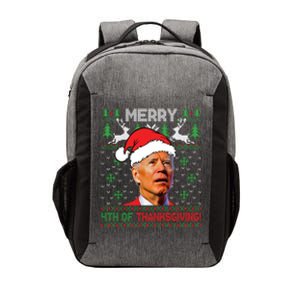 Funny Joe Biden Merry Thanksgiving Ugly Christmas Sweater Vector Backpack