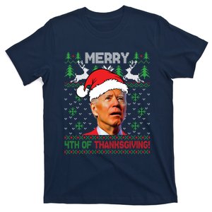 Funny Joe Biden Merry Thanksgiving Ugly Christmas Sweater T-Shirt