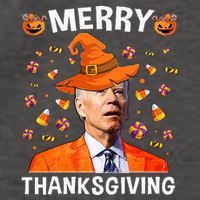 Funny Joe Biden Happy Halloween Merry Thanksgiving Vector Backpack