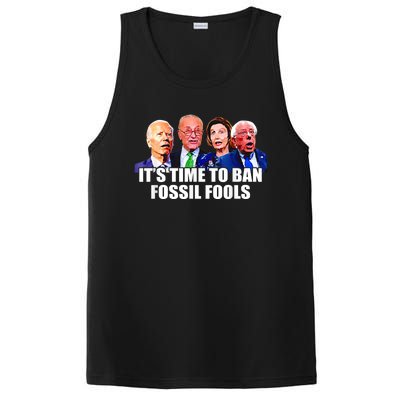 Funny Joe Biden It's Time To Ban Fossil Fools Anti Liberals PosiCharge Competitor Tank