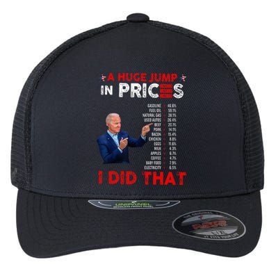 Funny Joe Biden Us Crisis I Did That Anti Biden Liberals Flexfit Unipanel Trucker Cap